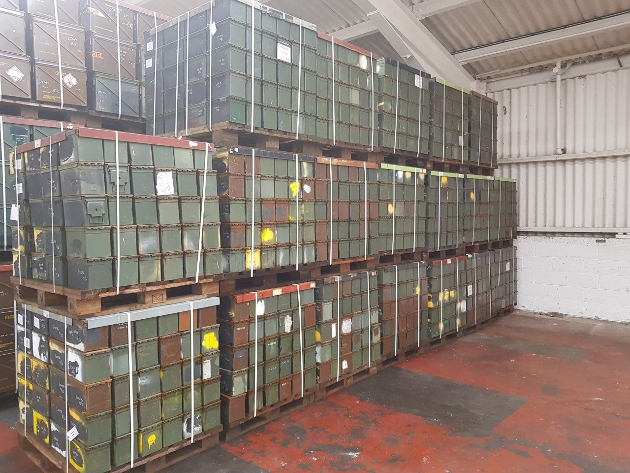 120 x Ammo Box 50 Cal Ammo Box - 1 Pallet - Wholesale Job Lot