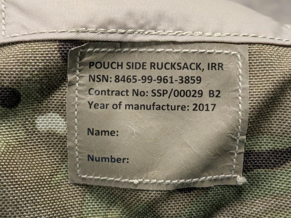 British Army MTP Camo Bergen Rucksack 10L Rocket Side Pouch Pair - NEW