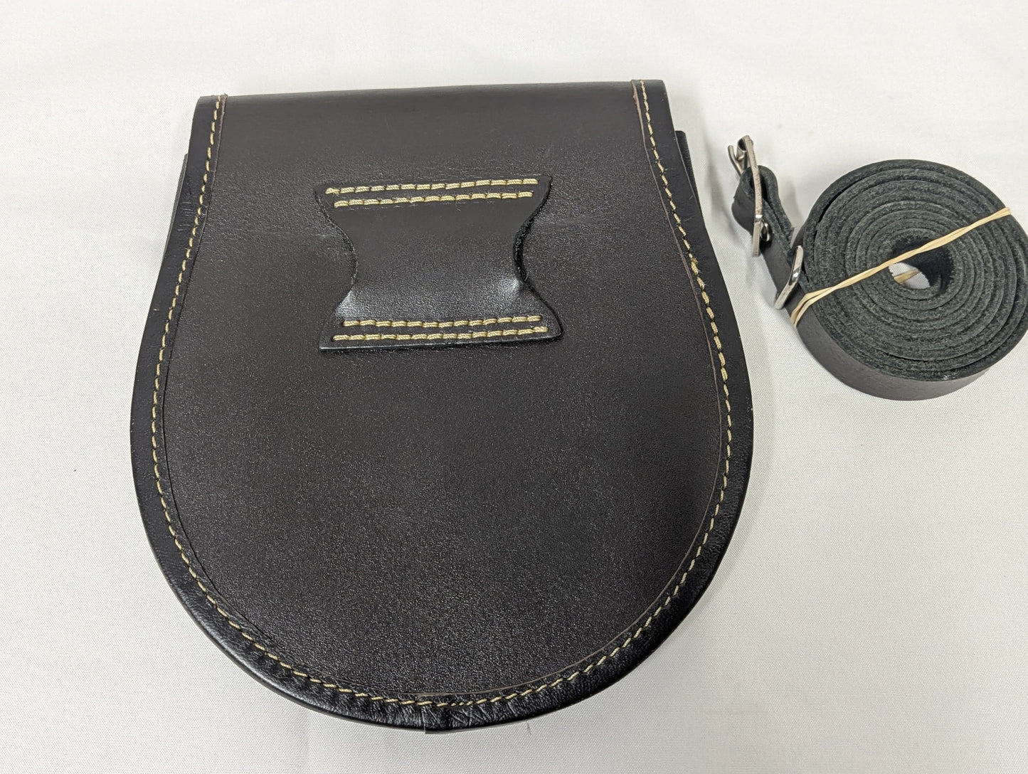 Royal Regiment of Scotland Leather Sporran Purse with Belt