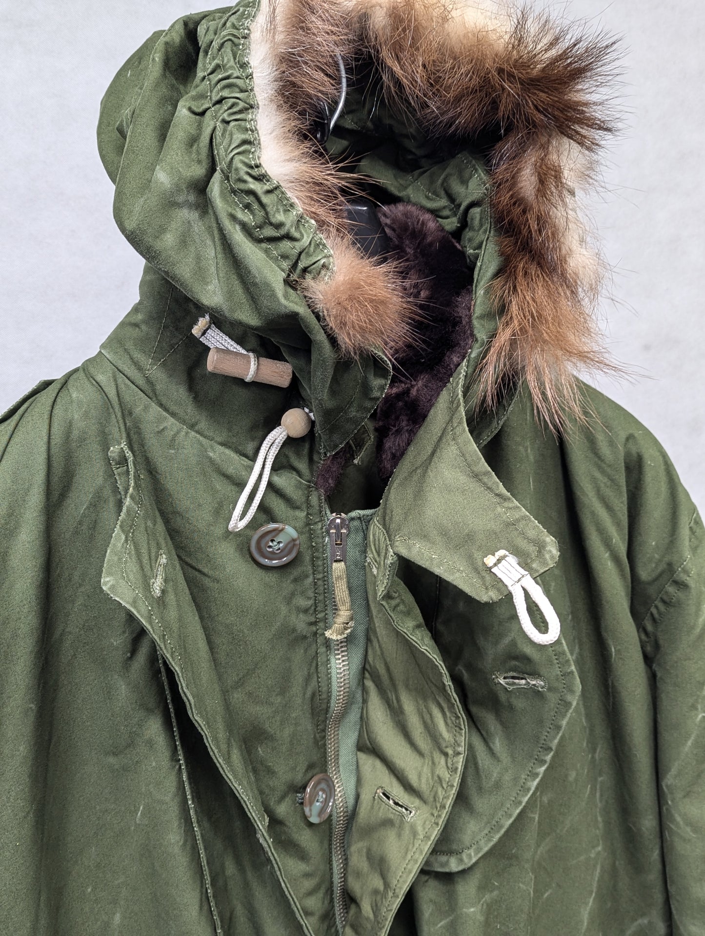 British Army 1951 Pattern Green Ventile Parka Jacket Coat - Size 8