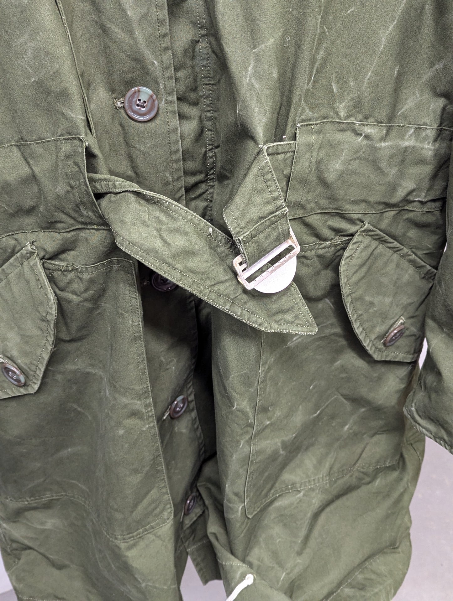 British Army 1951 Pattern Green Ventile Parka Jacket Coat - Size 8