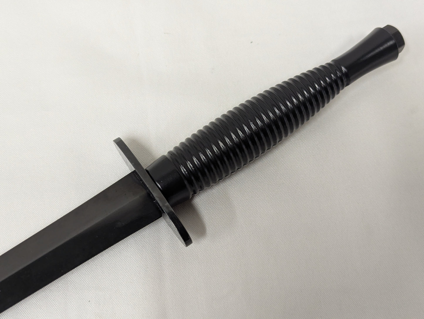 John Nowill & Sons Fairbairn Sykes Black Commando Knife 3rd Pattern with Leg Sheath