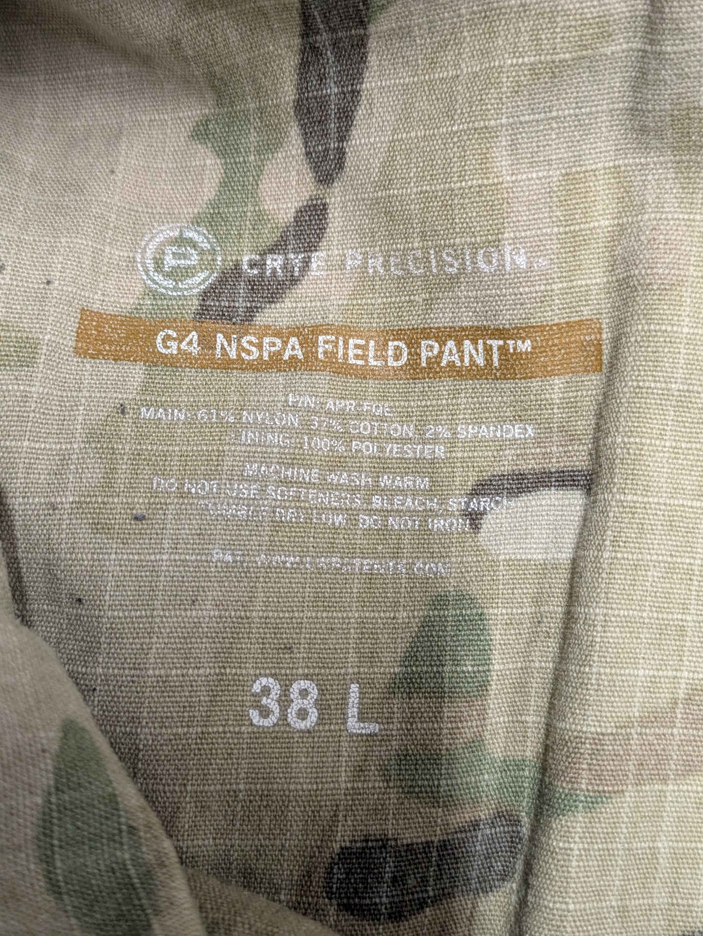 Crye Precision Multicam NSPA G4 Field Trousers - 38 Long 38L