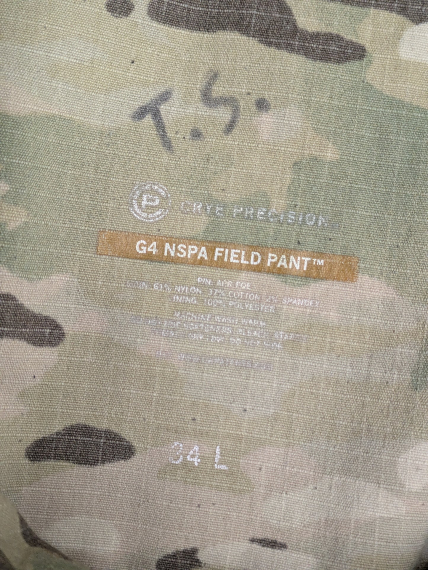 Crye Precision Multicam NSPA G4 Field Trousers - 34 Long 34L