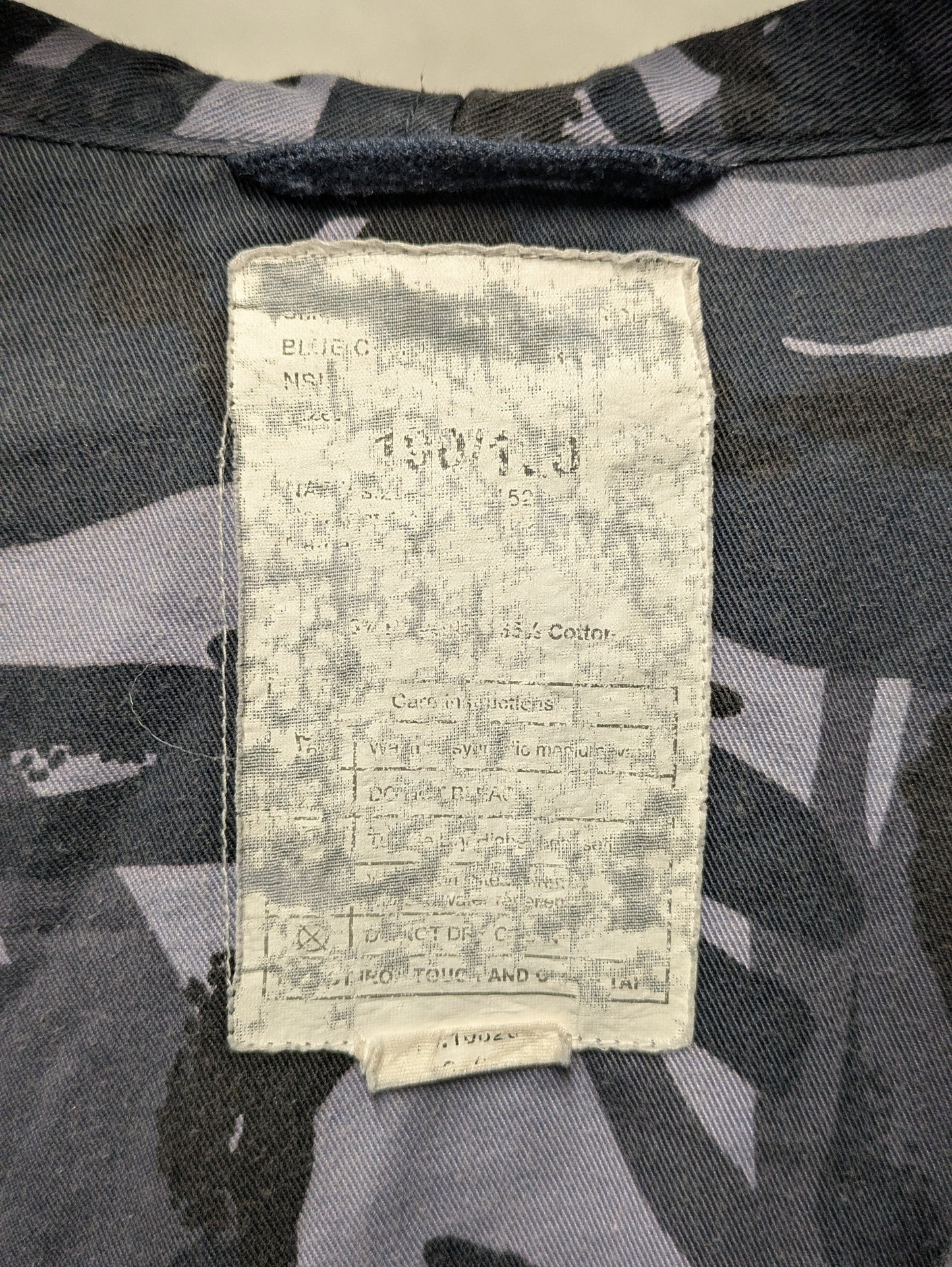 British Army OPFOR Blue DPM Camo Windproof Combat Smock Jacket - 190/120