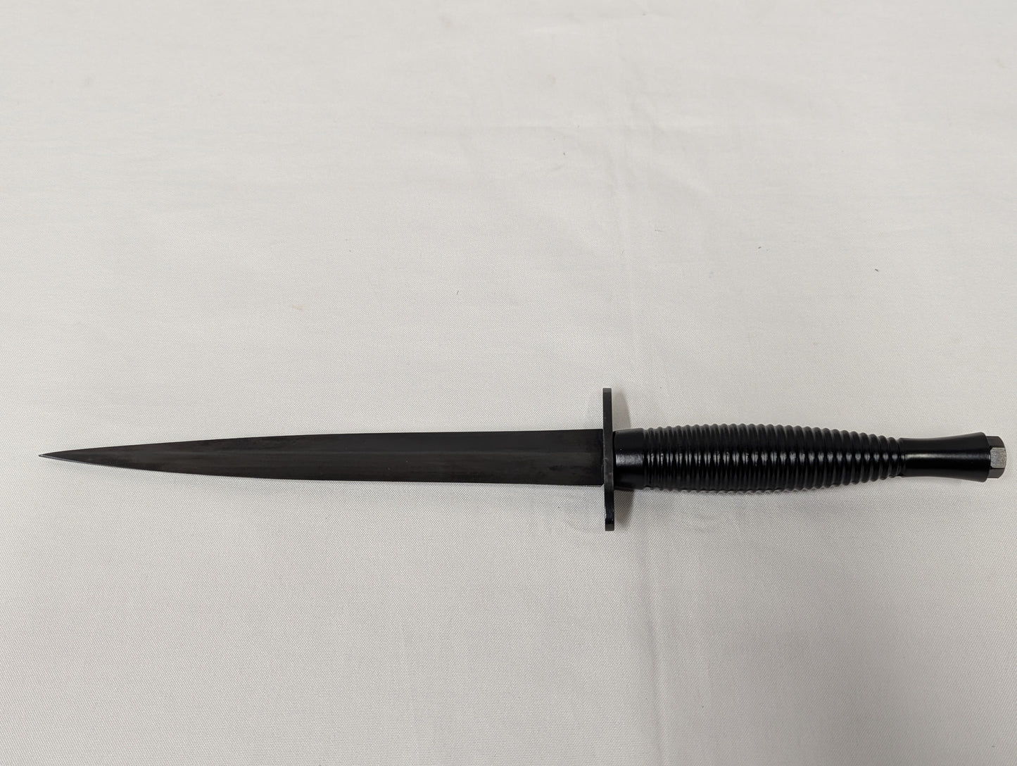 John Nowill & Sons Fairbairn Sykes Black Commando Knife 3rd Pattern with Leg Sheath