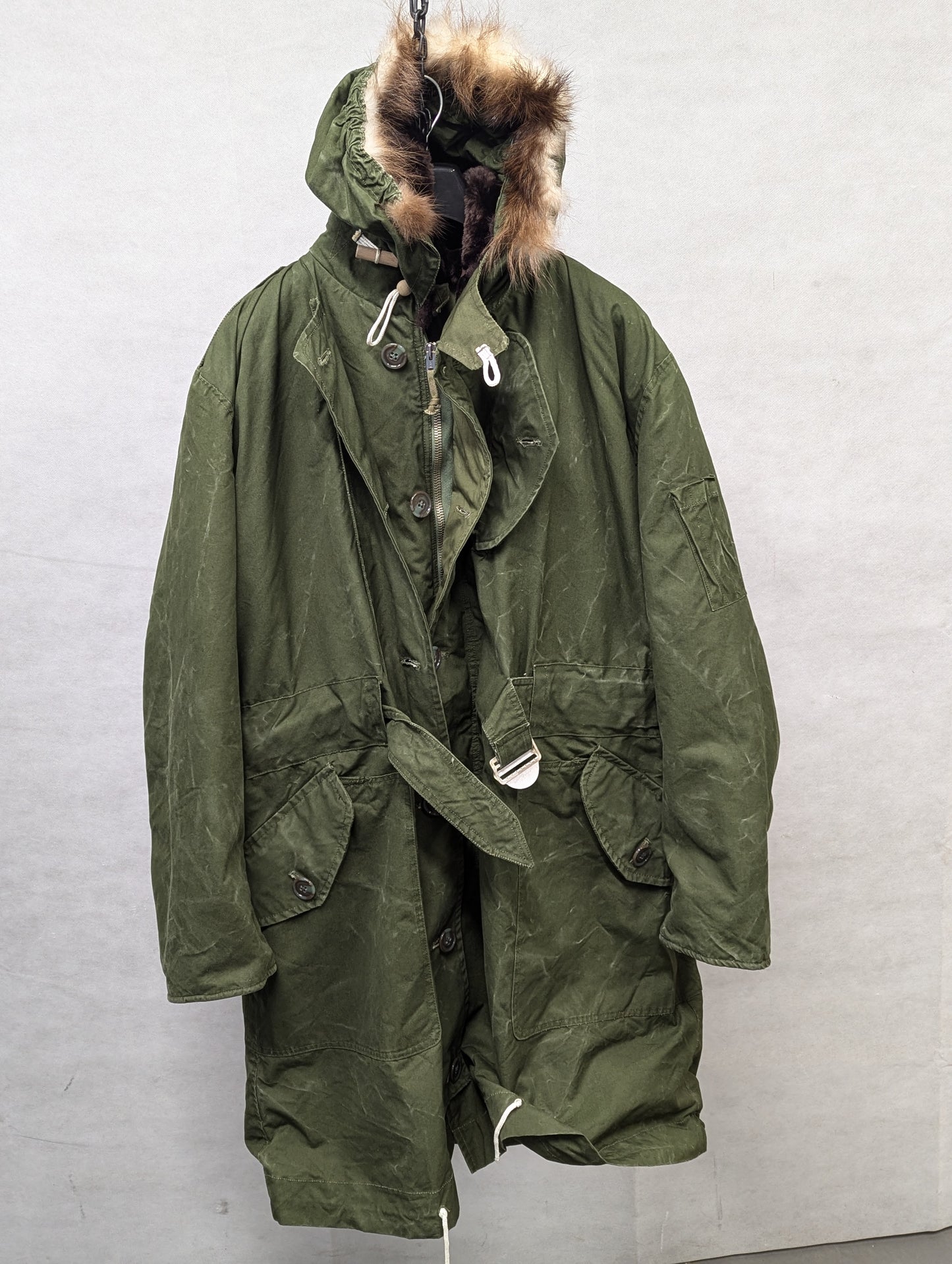 British Army 1951 Pattern Green Ventile Parka Jacket Coat - Size 8