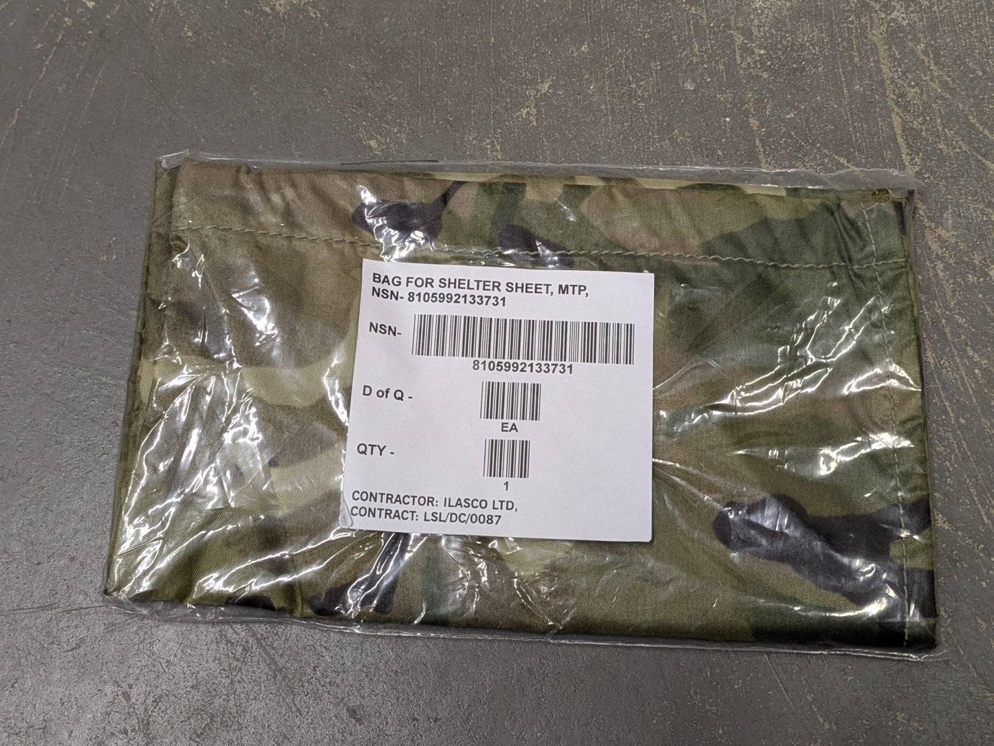 MTP Camo Basha Ground Sheet Waterproof Stuff Sack Bag - NEW