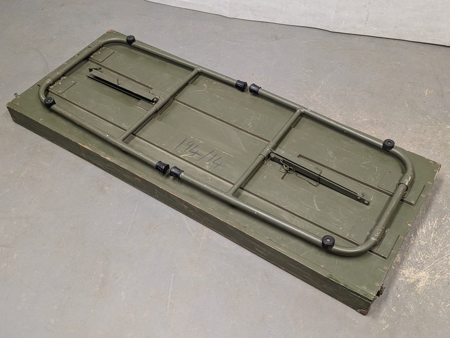 British Army Wooden Folding Map Table