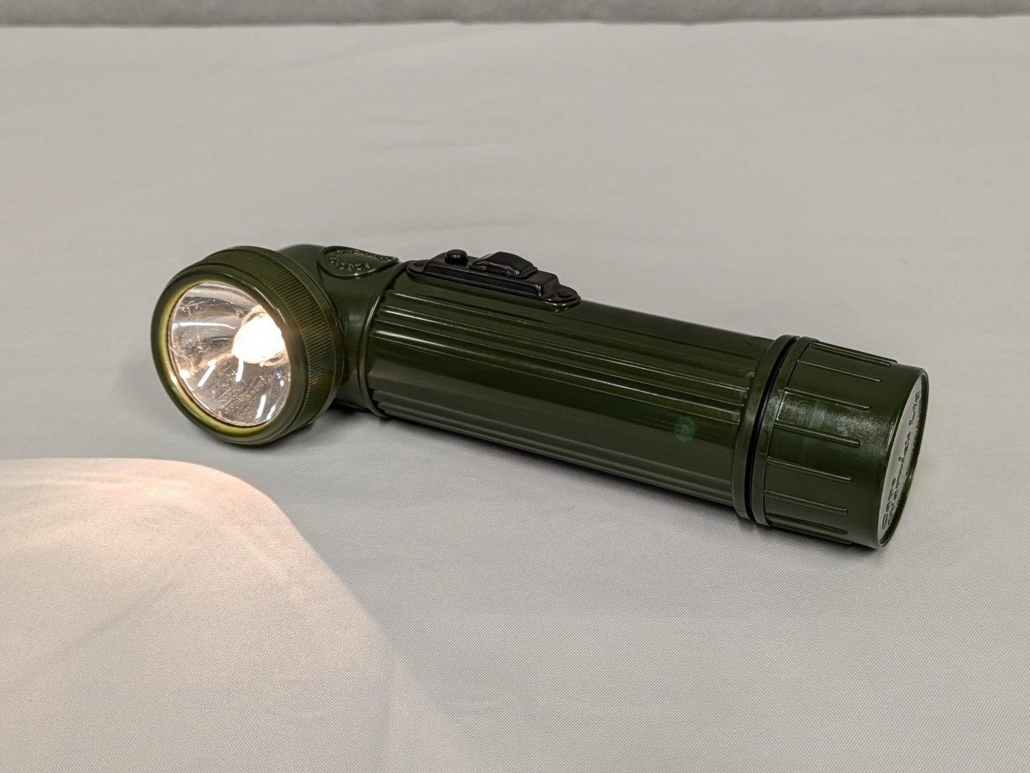 British Army Green Right Angle Flashlight Torch