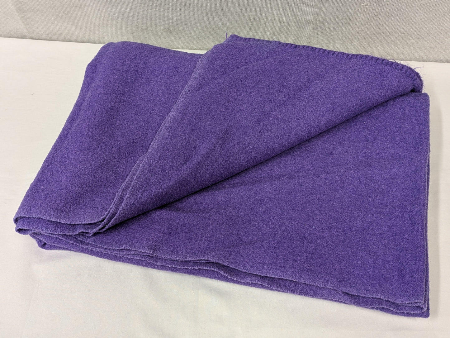 British Army Vintage Wool Thick Woolen Blanket 2.15m x 1.55m - Dated 1974