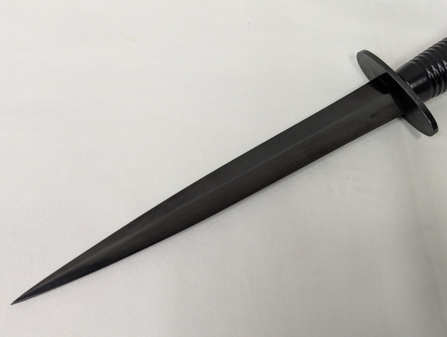 John Nowill & Sons Fairbairn Sykes Black Commando Knife 3rd Pattern with Leg Sheath
