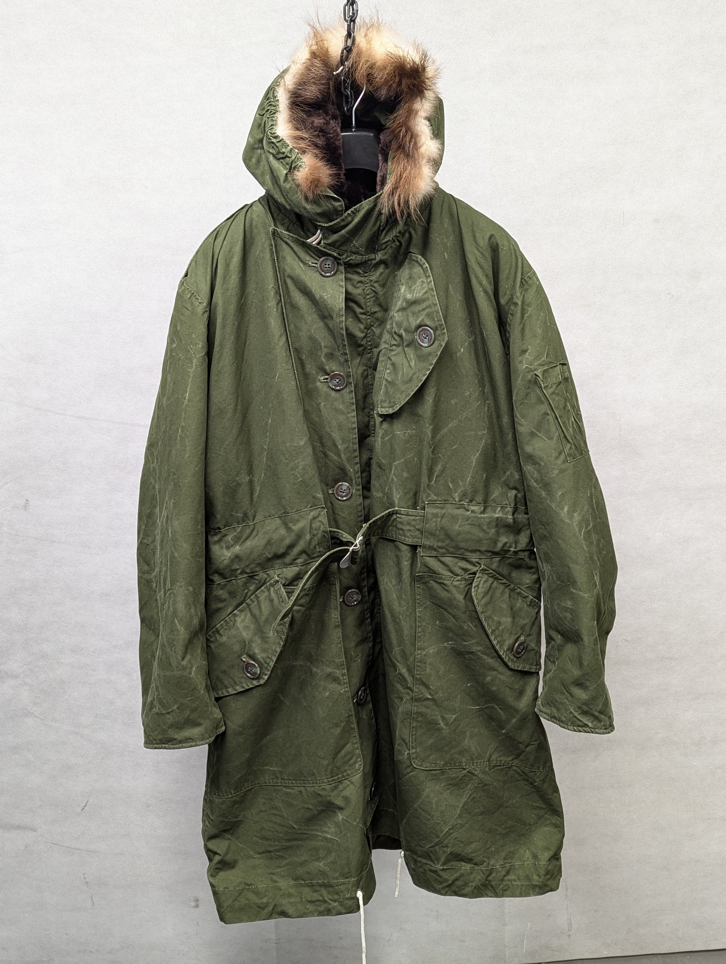 British Army 1951 Pattern Green Ventile Parka Jacket Coat - Size 8