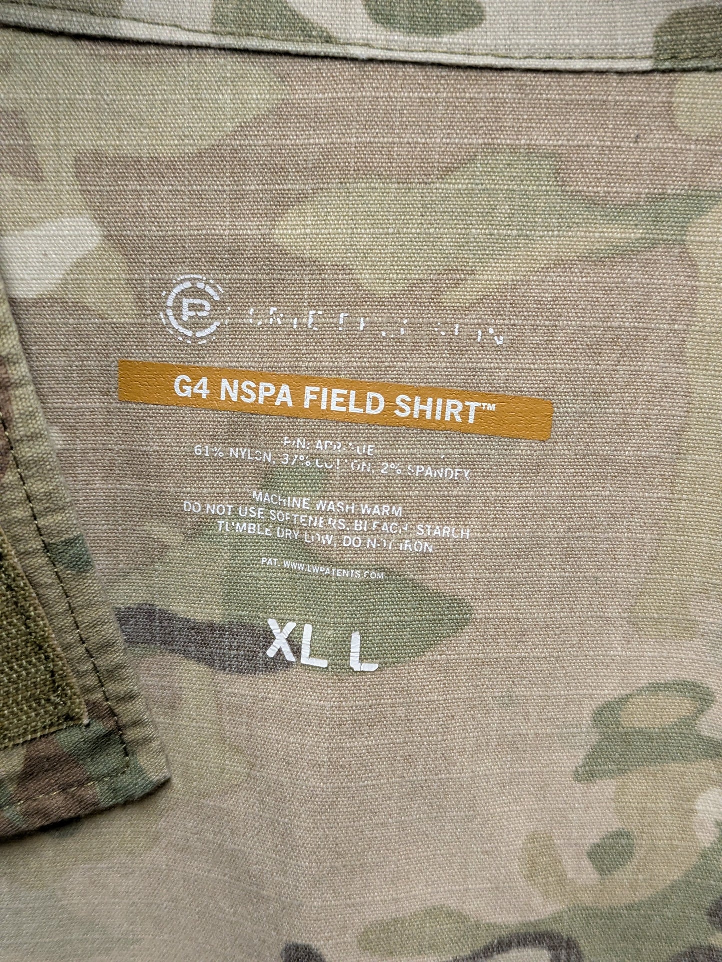 Crye Precision Multicam NSPA G4 Field Shirt - X Large Long XL L
