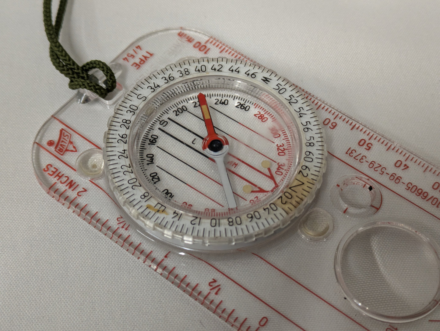 Vintage SILVA Type 4/54 Military Map Reading Luminous Compass