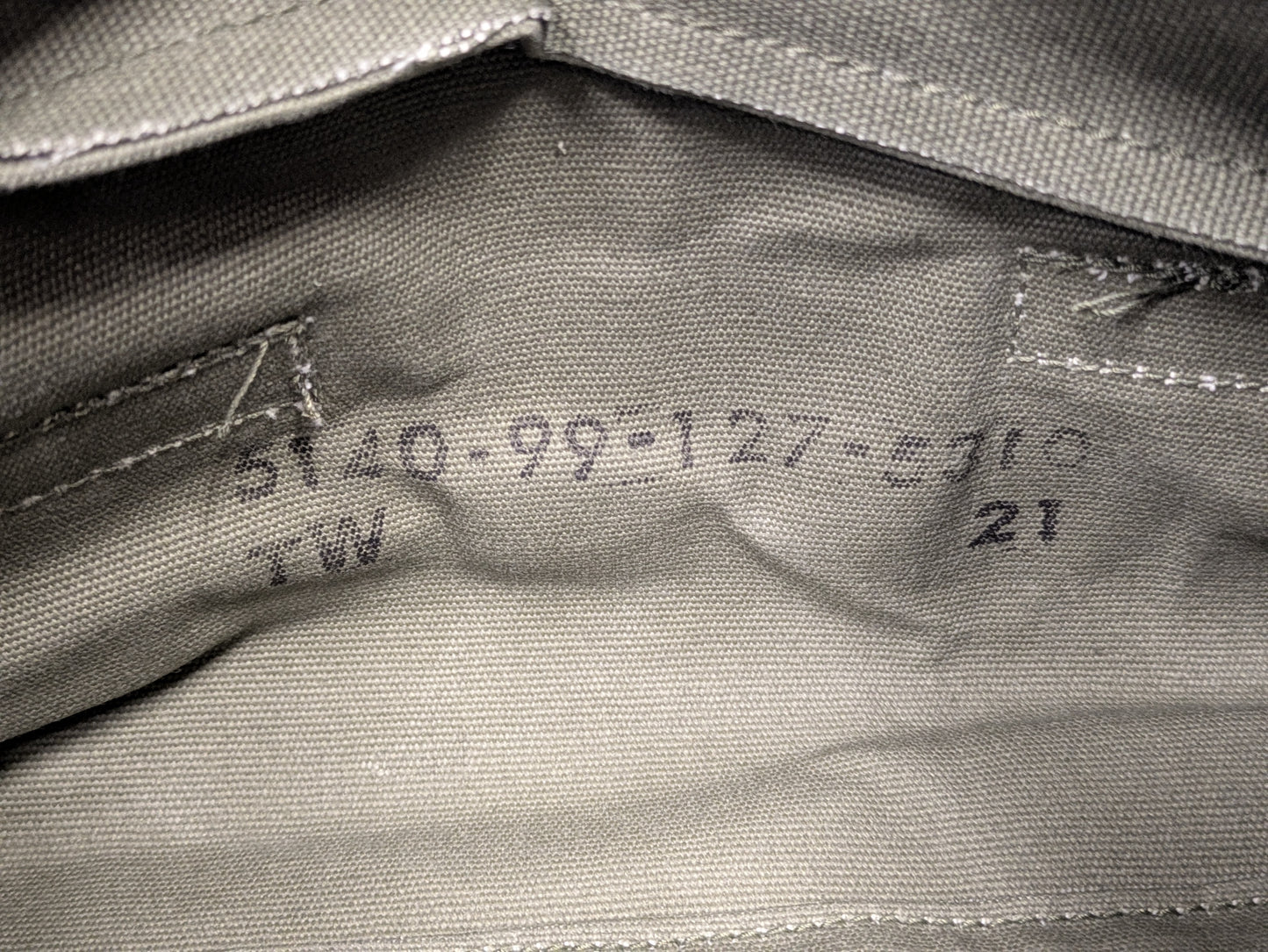 British Army OG Canvas Tool Kit Bag