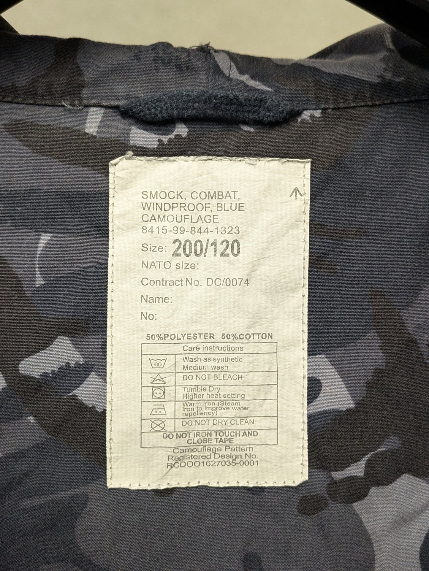 British Army OPFOR Blue DPM Camo Windproof Combat Smock Jacket - 200/120
