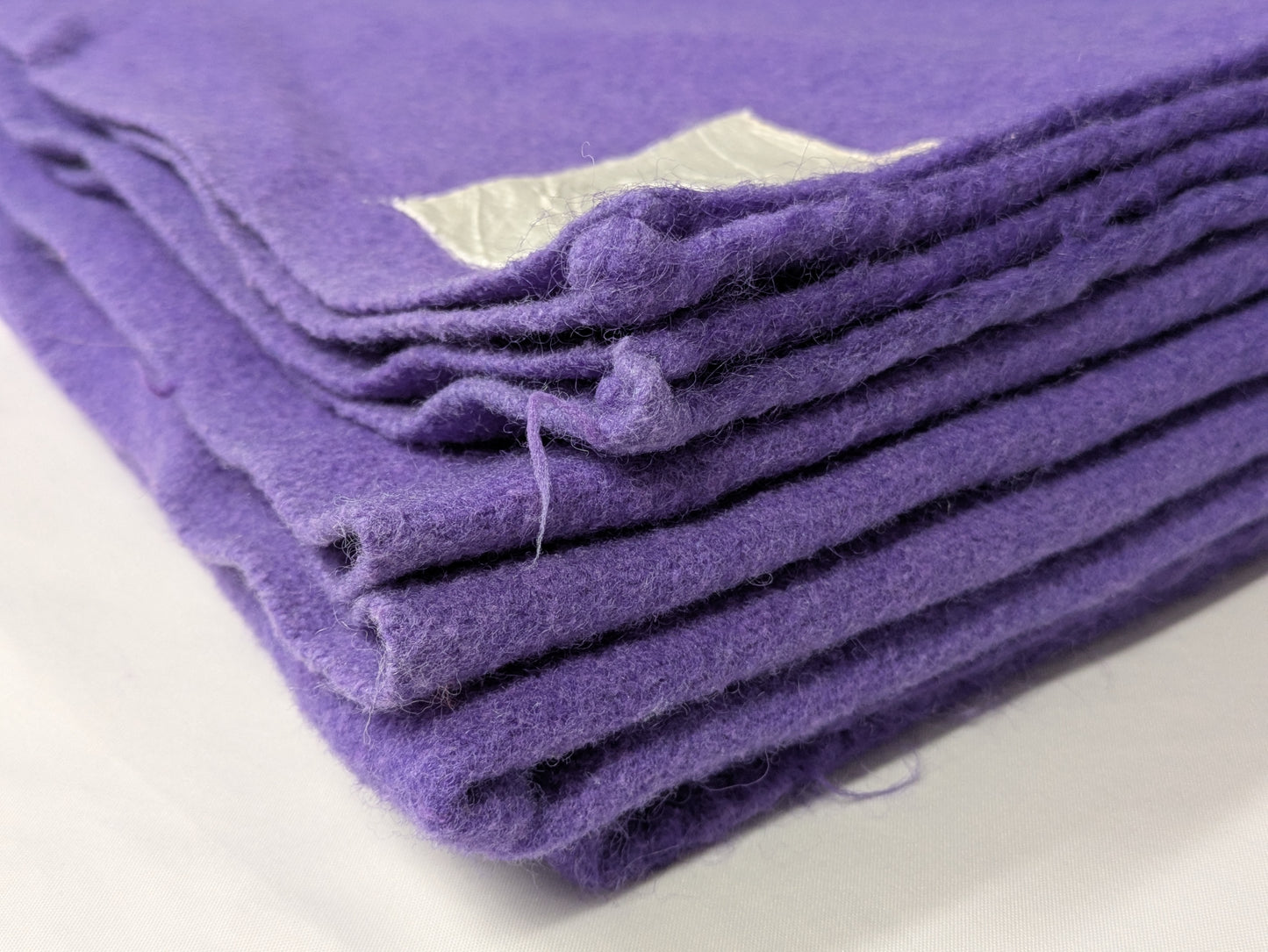 British Army Vintage Wool Thick Woolen Blanket 2.15m x 1.55m - Dated 1974