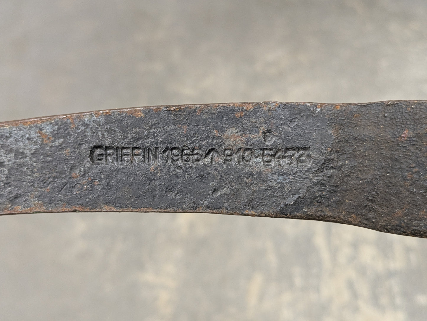 Griffin Pick Axe - Dated 1966
