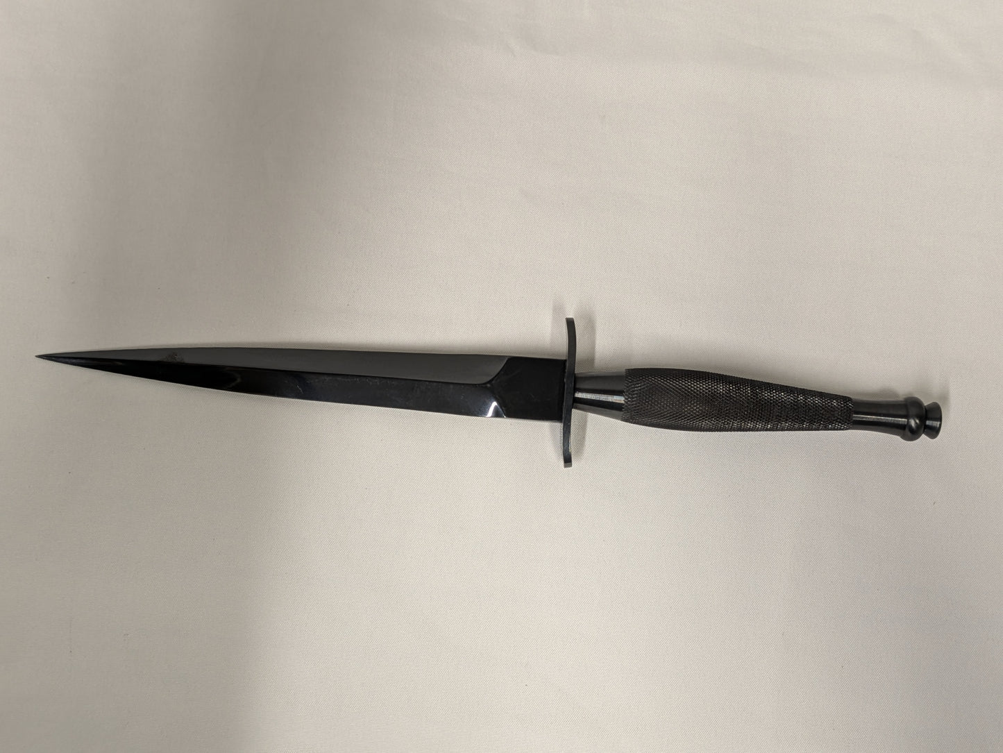 John Nowill & Sons Fairbairn Sykes Black Commando Knife 1st Pattern with Sheath