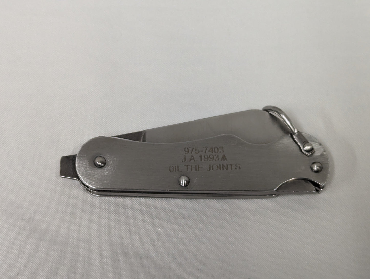 Two Piece British Army Locking Pocket Knife