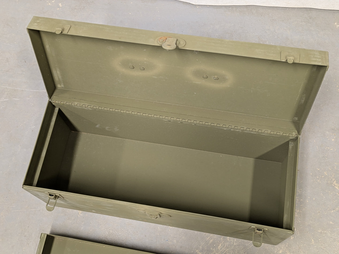 US Military M6 Lockable Portable MBC Tool Box - World War II - Dated 1942