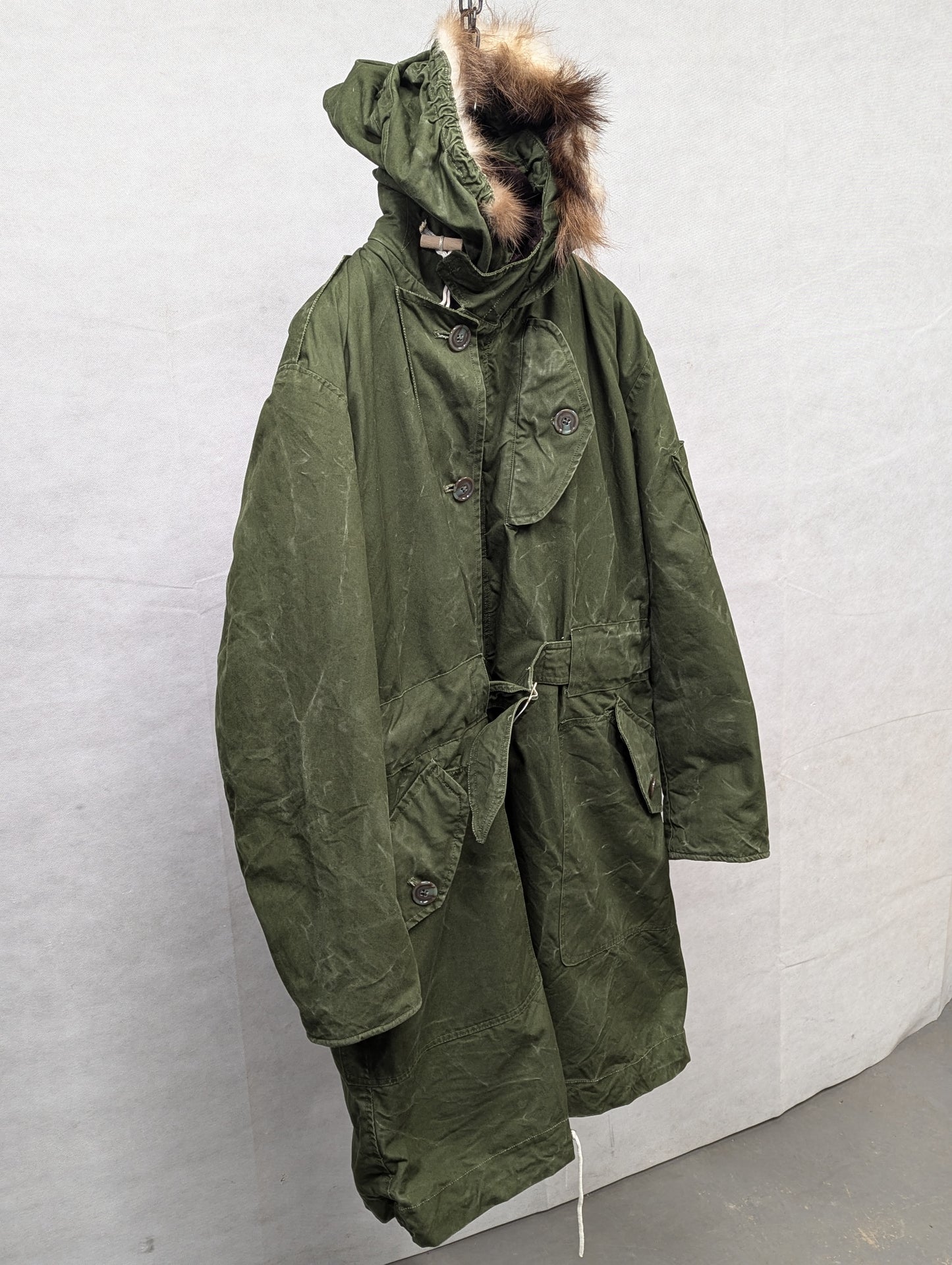 British Army 1951 Pattern Green Ventile Parka Jacket Coat - Size 8