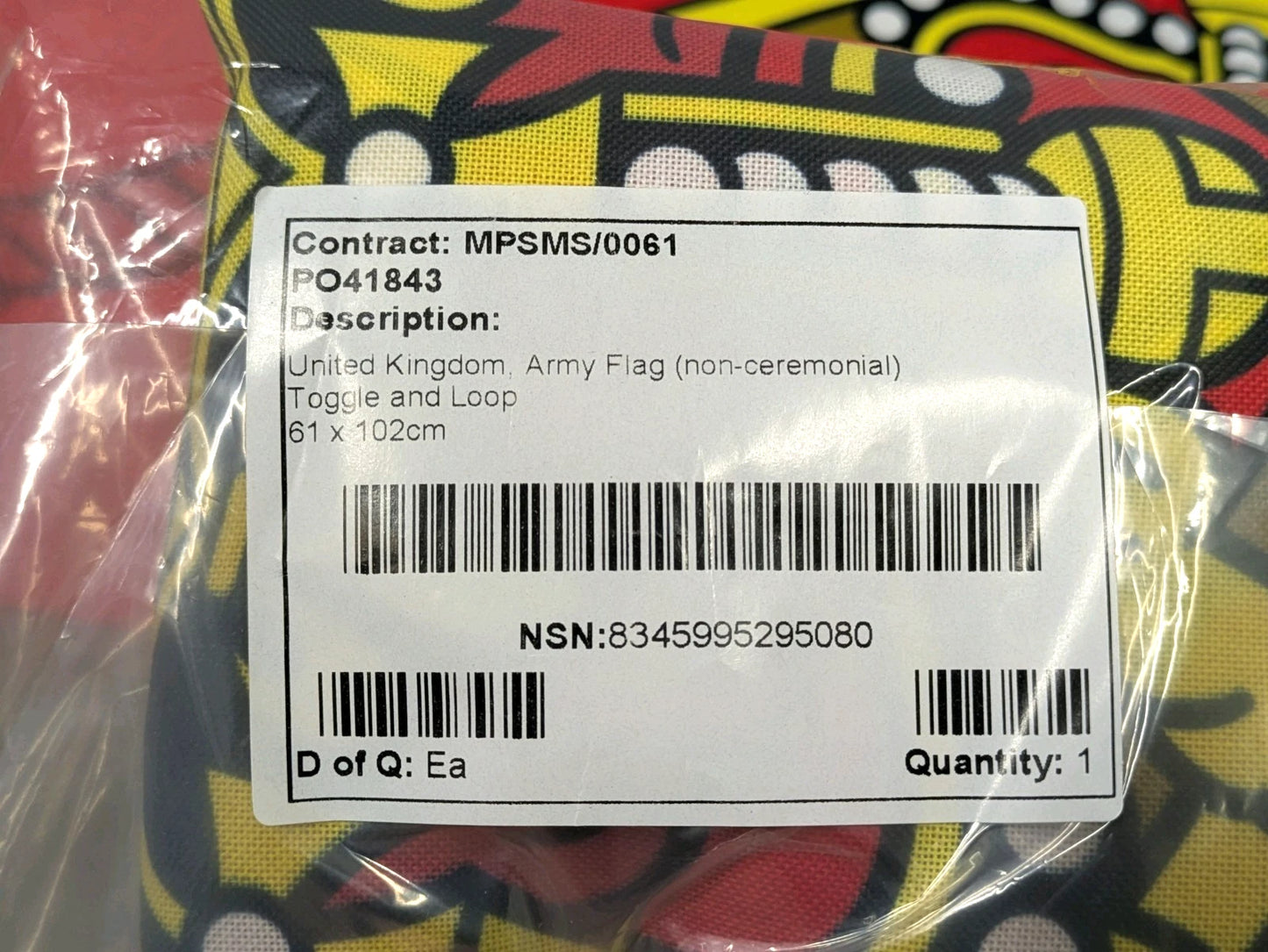 Non-Ceremonial UK Army Flag 102cm x 61cm