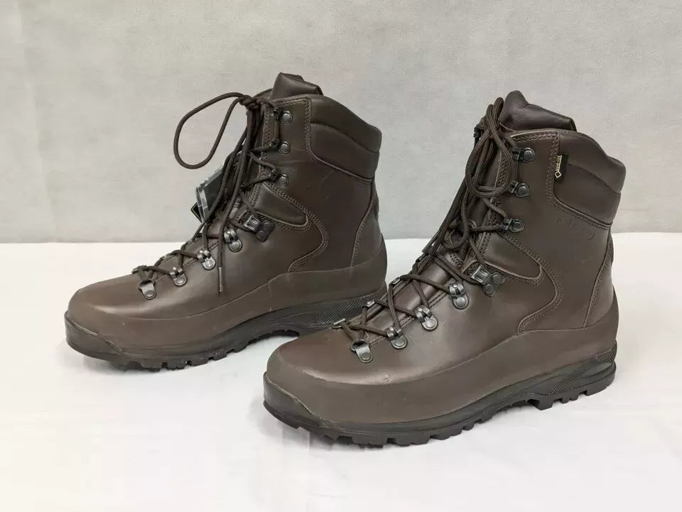 Iturri Brown Leather Goretex Cold Wet Weather Combat Boots