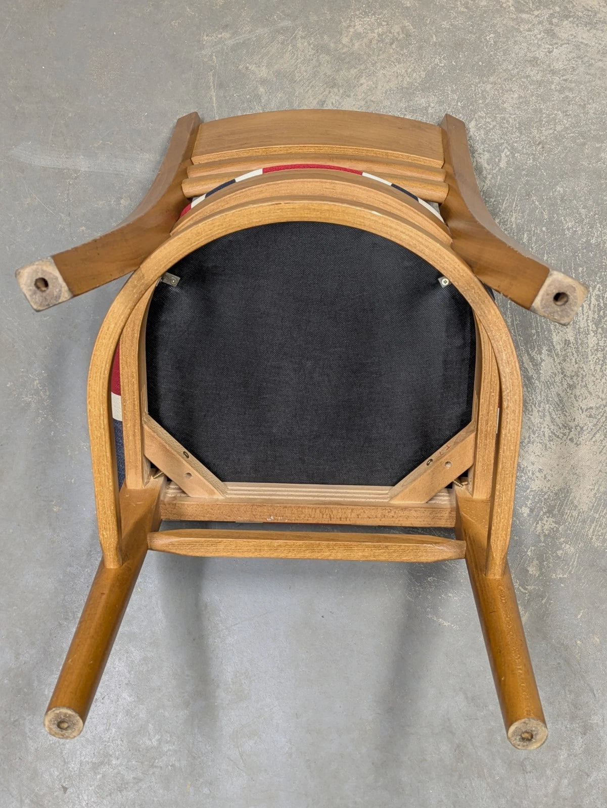 Heavy Duty Industrial Wooden Chair Union Jack