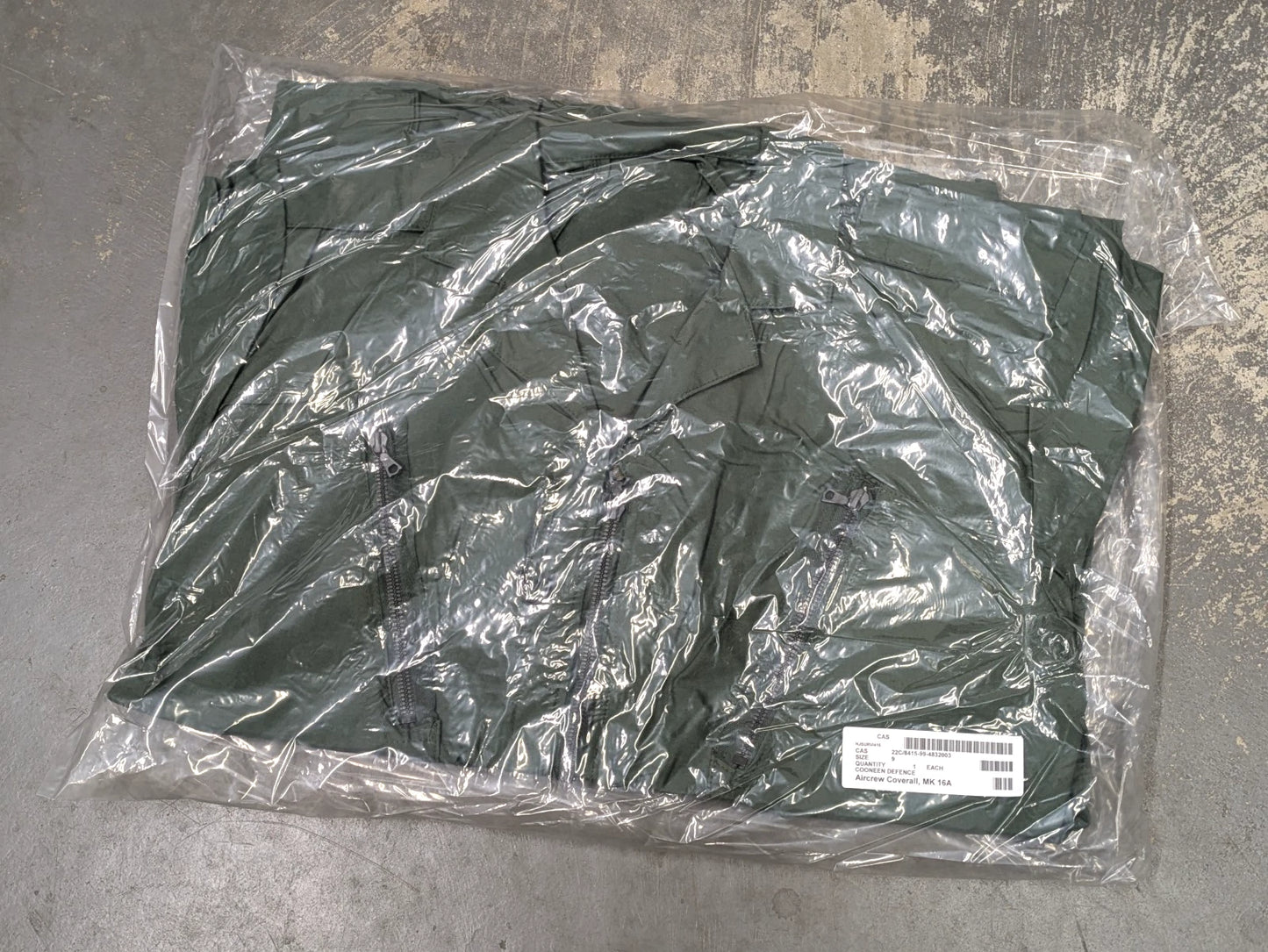 British Army MK16A Aircrew Coveralls Sage Green