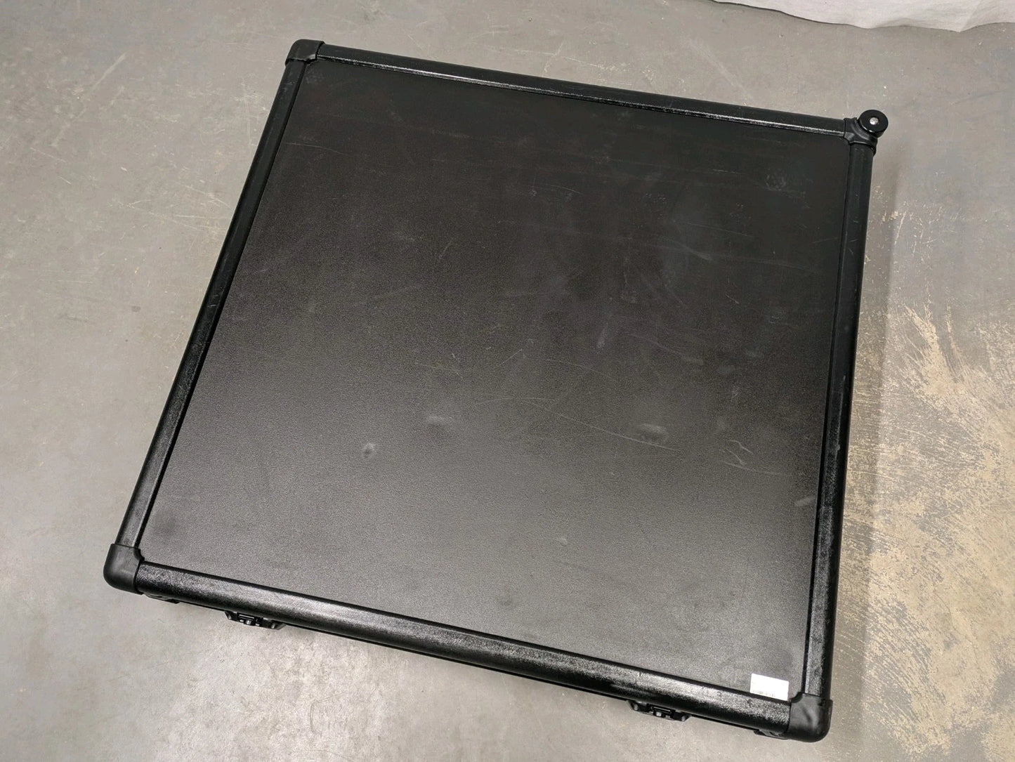 Black Storage Flight Equipment Wheeled Flat Screen Case Box