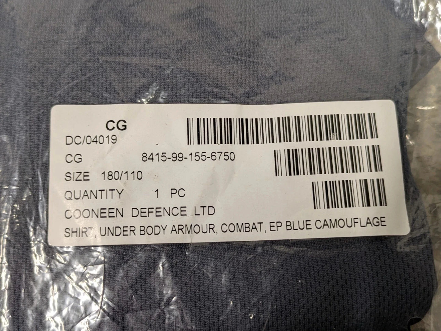 British Army OPFOR Blue DPM Camo UBAC Under Body Armour Combat Shirt - NEW