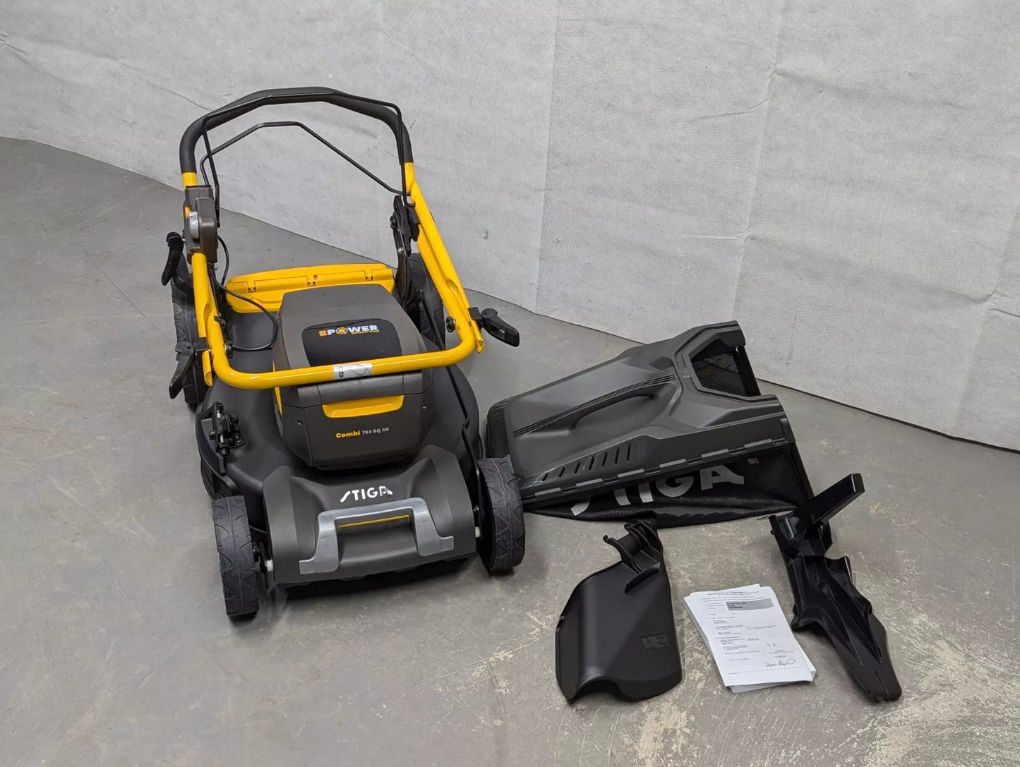 Stiga Combi 753 SQ AE Premium 4 in 1 Battery Powered Lawnmower - NEW