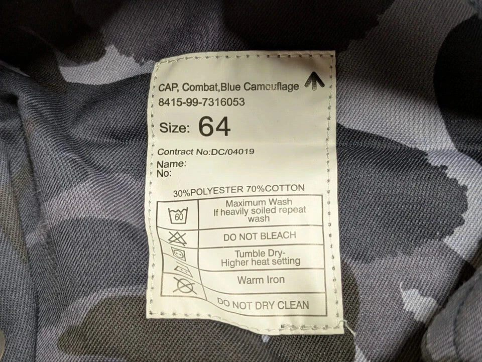 British Army OPFOR Blue DPM Camo Combat Cap - NEW