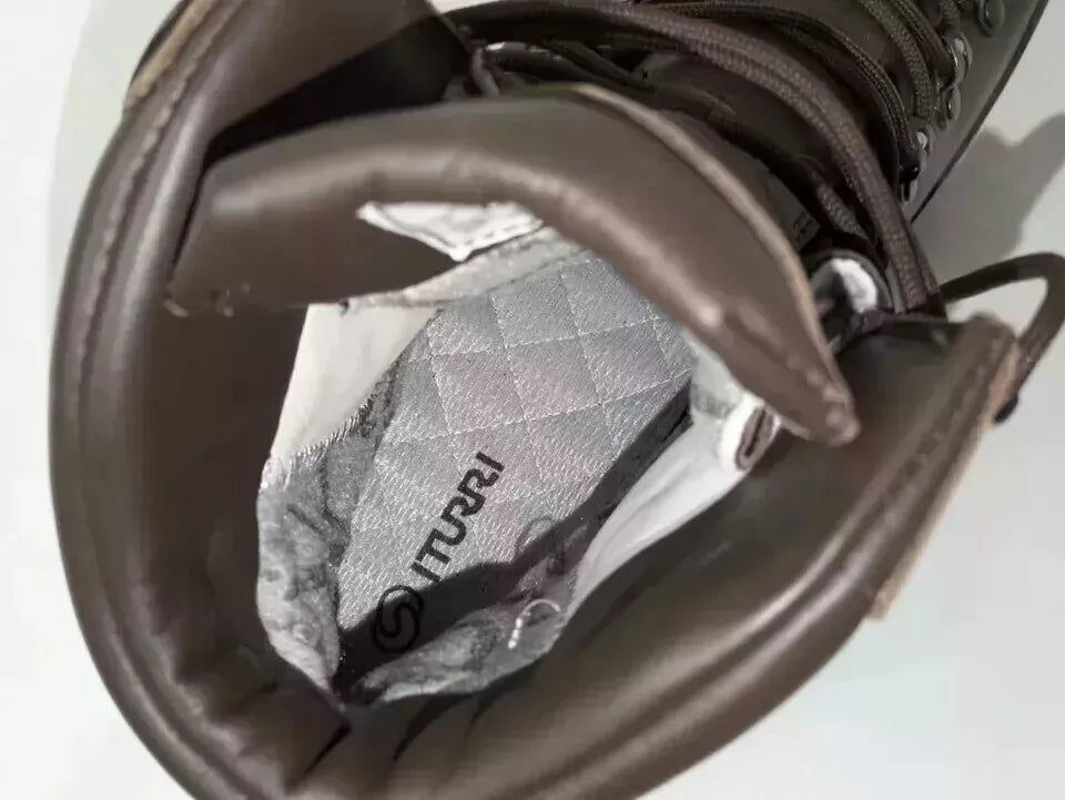 Iturri Brown Leather Goretex Cold Wet Weather Combat Boots