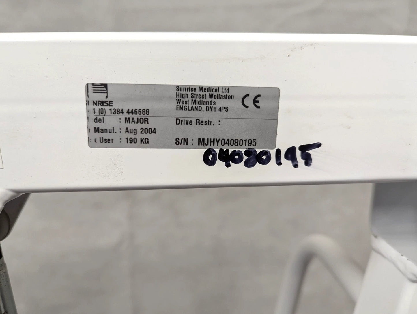 Oxford Major 190 Mobile Manual Patient Hoist - 190kg