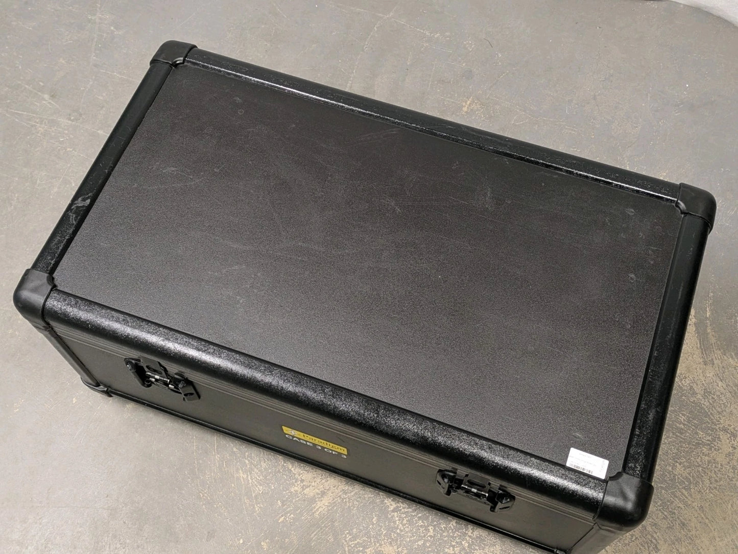 Black Storage Flight Equipment Lockable Wheeled Tote Case Box