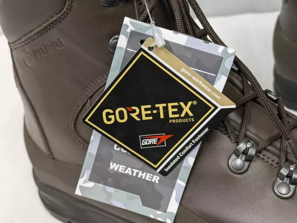 Iturri Brown Leather Goretex Cold Wet Weather Combat Boots