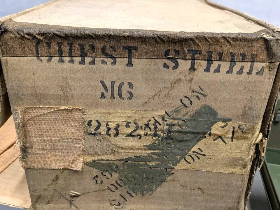 US Military M6 Lockable Portable Duplex Tool Box  - World War II - Dated 1938