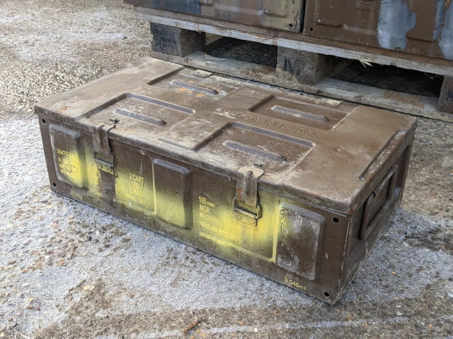 36 x 105mm Ammo Box C374 - 1 Pallet - Wholesale Job Lot