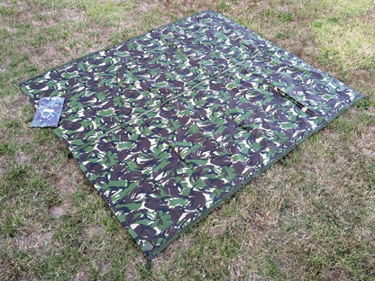 DPM Camo Basha Ground Sheet Waterproof Shelter Cover - NEW