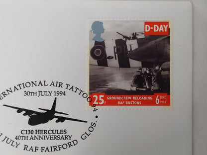 Royal Air Force RAF International Air Tattoo 1994 First Day Cover C130 Hercules