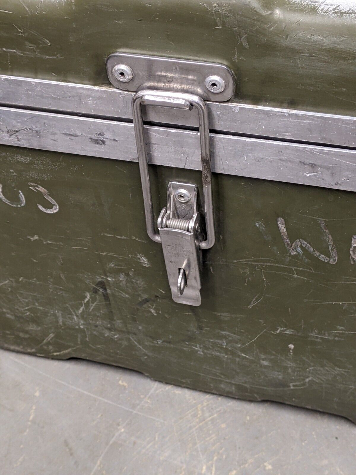 Military Boot Box British Army MOD Lockable Equipment Transport Storage Case Tool Box ...