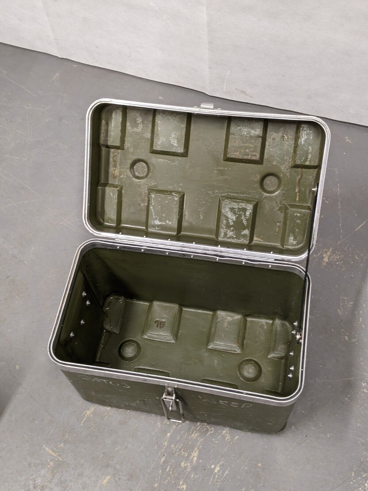 Military Boot Box British Army MOD Lockable Equipment Transport Storage Case Tool Box ...