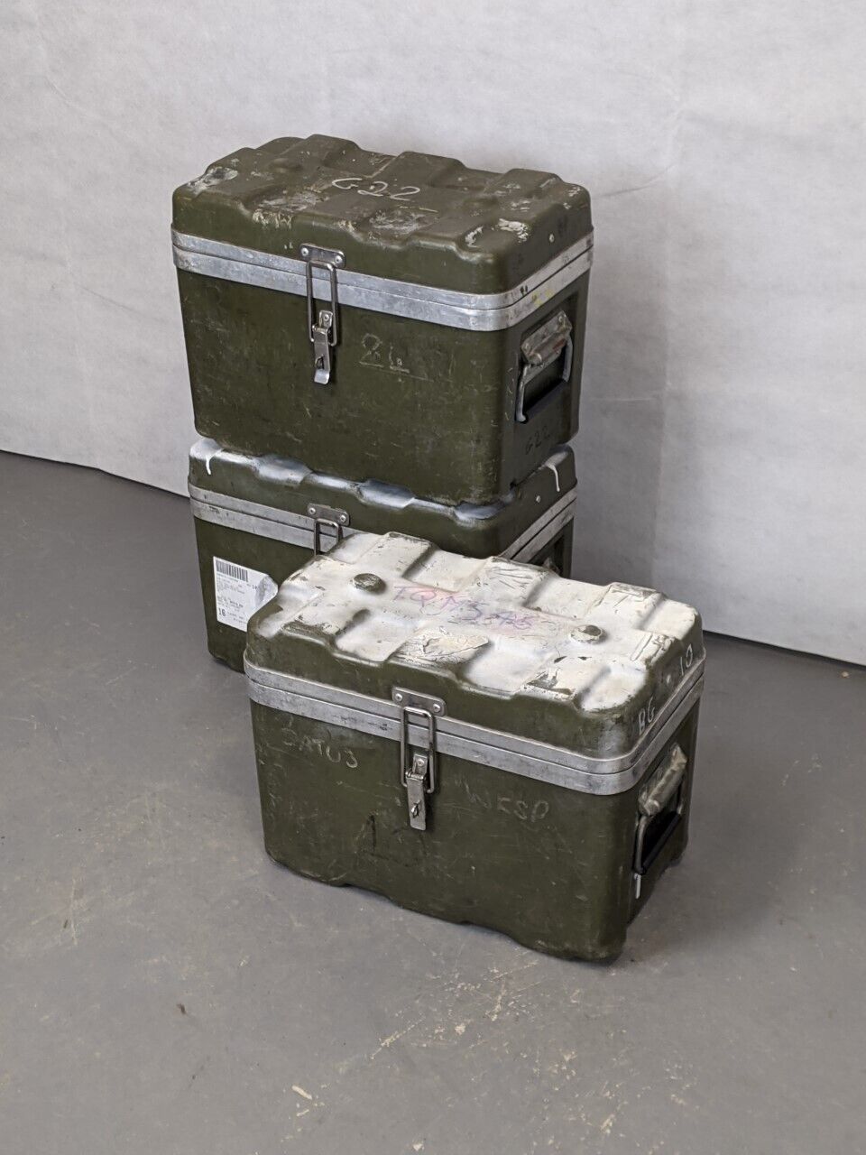 Military Boot Box British Army MOD Lockable Equipment Transport Storage Case Tool Box ...