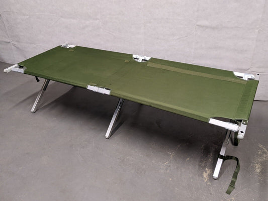 British Army Mk3 Folding Aluminium Cot Camp Bed