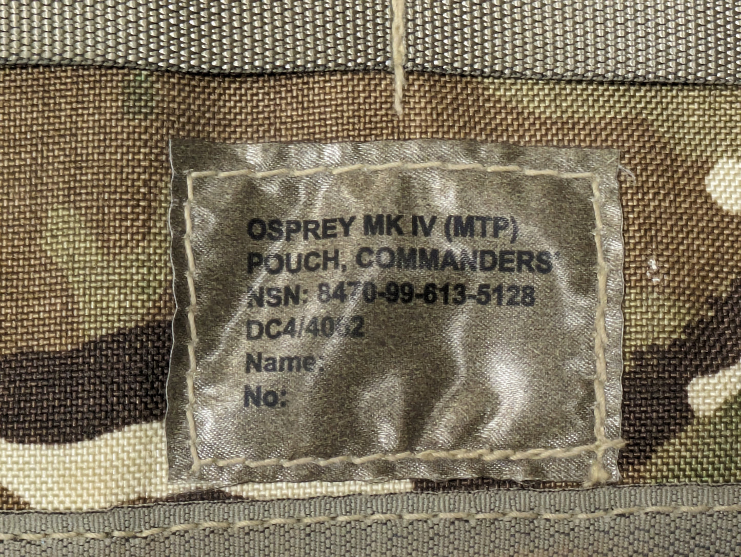 MTP Camouflage Osprey Body Armour Vest Cover Commanders Pouch MK4 MKIV