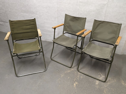 British Army Folding Aluminium Land Rover Canvas Chair