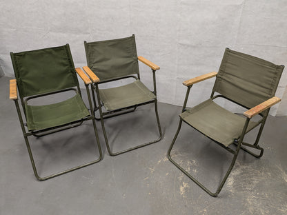 British Army Folding Aluminium Land Rover Canvas Chair